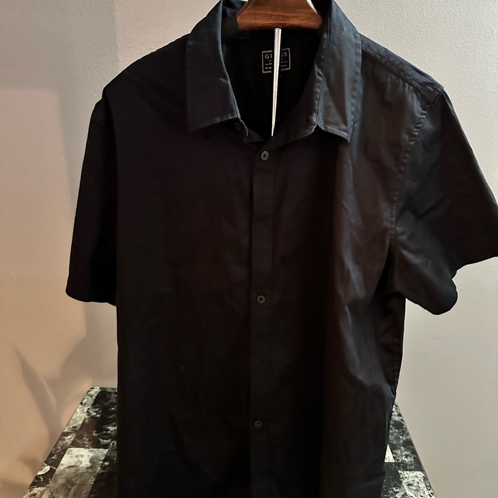 Guess Black Casual Button Down Shirt